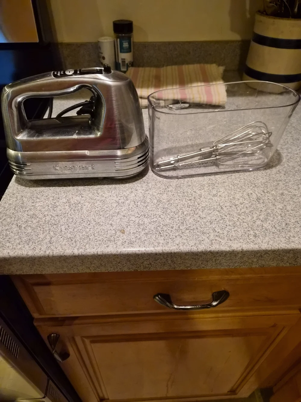 Cuisinart Brushed Stainless Digital Hand Mixer with Storage Case & Attachments
